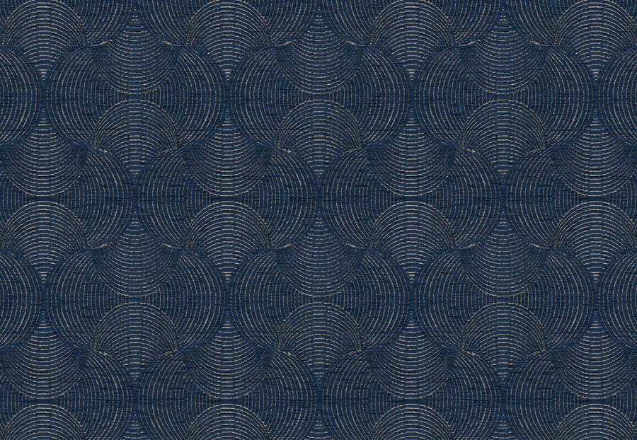 Ткань Fabricut Color Studio Vol.VII Navy Art deco/Eclipse