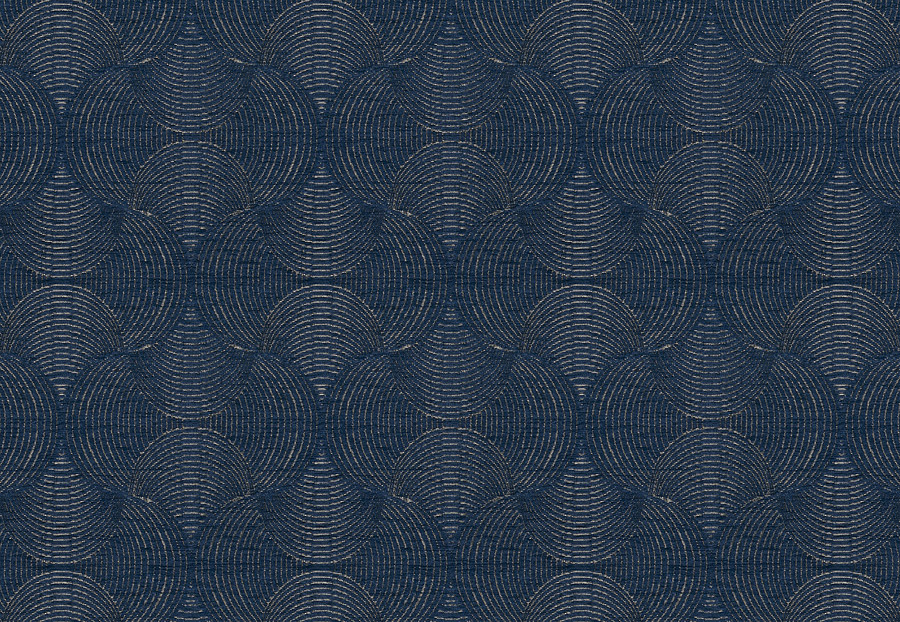 Ткань Fabricut Color Studio Vol.VII Navy Art deco/Eclipse
