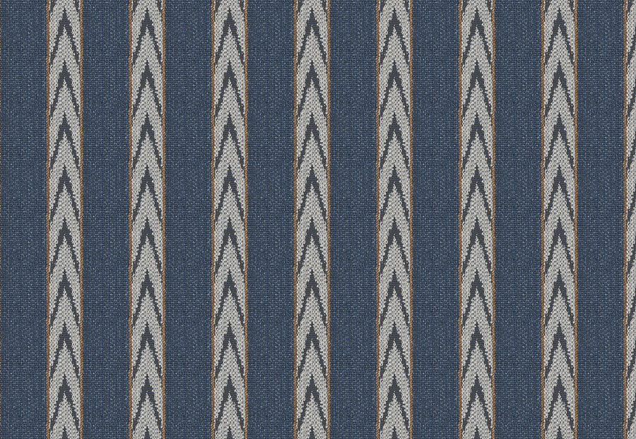 Ткань Fabricut Color Studio Vol.VII Navy Navajo stripe/Indigo