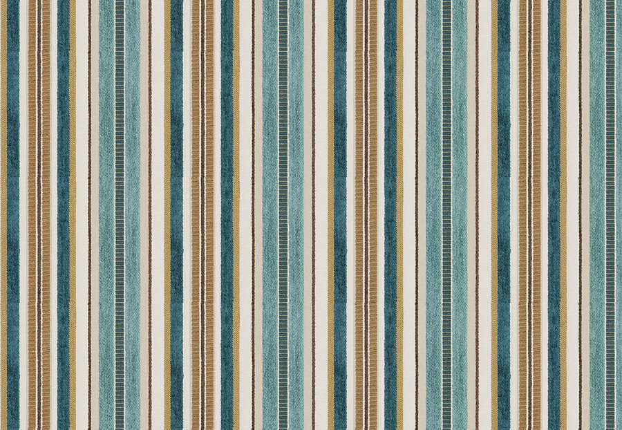 Ткань Fabricut Color Studio Vol.VIII Peacock Parlor stripe/Peacock