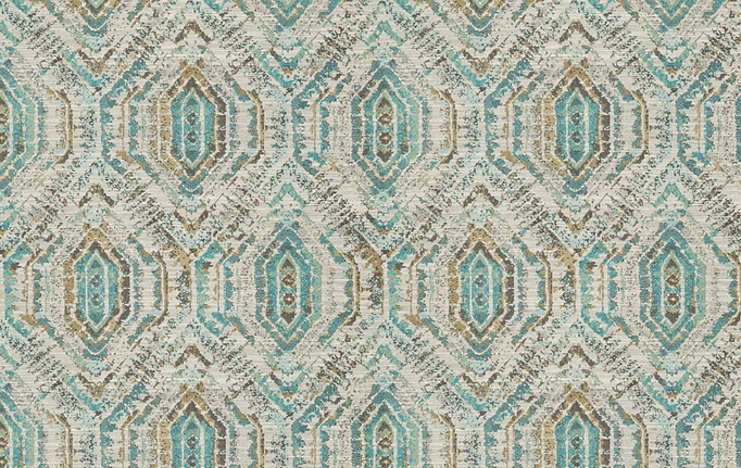 Американская ткань Fabricut, коллекция Color Studio Vol.VIII Peacock, артикул Flea market/Teal