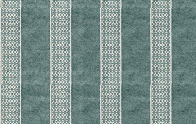 Американская ткань Fabricut, коллекция Color Studio Vol.VIII Peacock, артикул Trove stripe/Teal