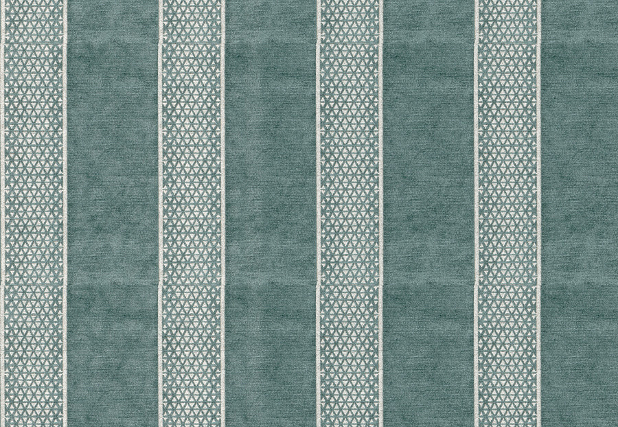 Ткань Fabricut Color Studio Vol.VIII Peacock Trove stripe/Teal