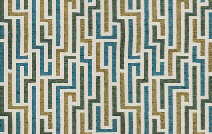 Американская ткань Fabricut, коллекция Color Studio Vol.VIII Peacock, артикул Streamline/Teal