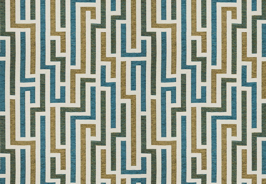 Ткань Fabricut Color Studio Vol.VIII Peacock Streamline/Teal