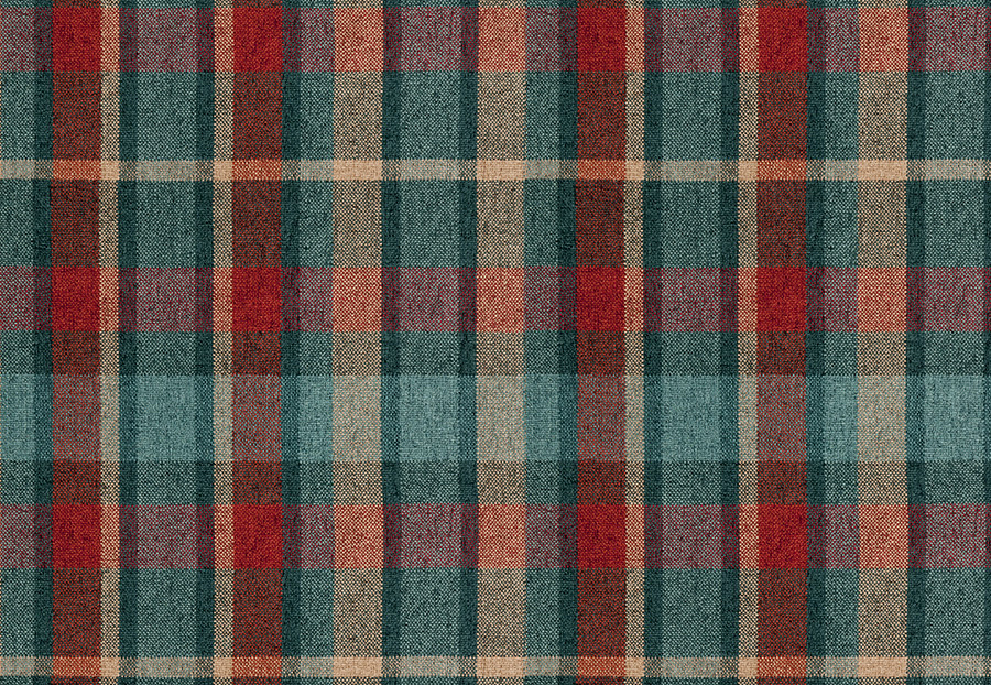 Ткань Fabricut Color Studio Vol.VIII Peacock Calais plaid/Peacock