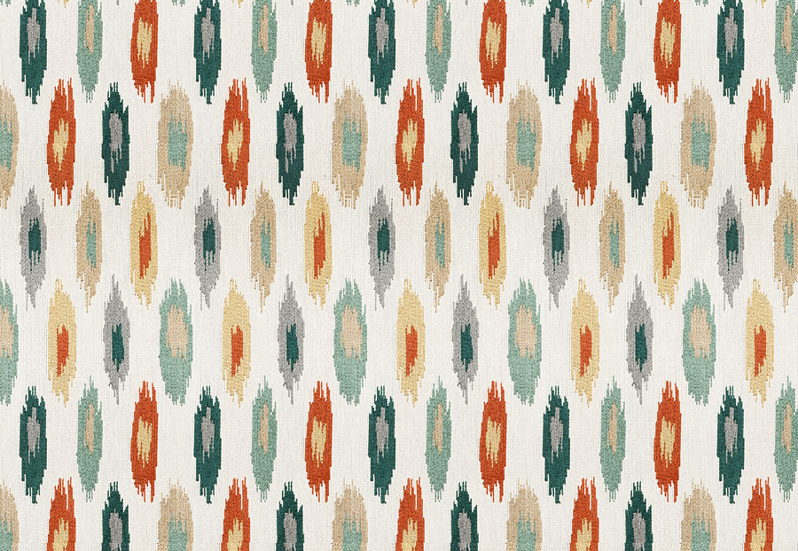 Ткань Fabricut Color Studio Vol.VIII Peacock Artifact/Boxwood