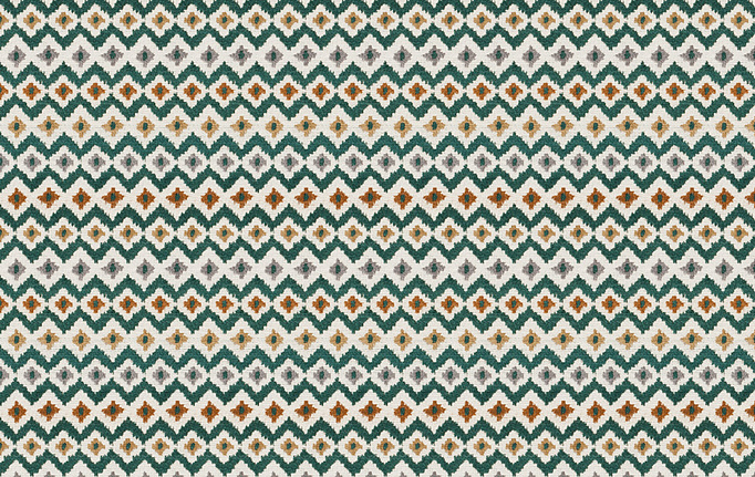 Американская ткань Fabricut, коллекция Color Studio Vol.VIII Peacock, артикул Monogram/Peacock