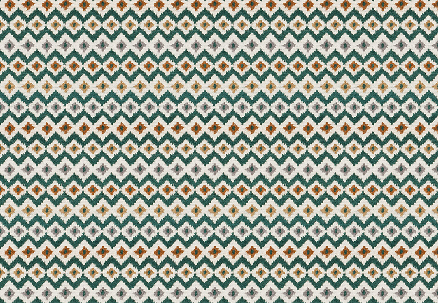 Ткань Fabricut Color Studio Vol.VIII Peacock Monogram/Peacock