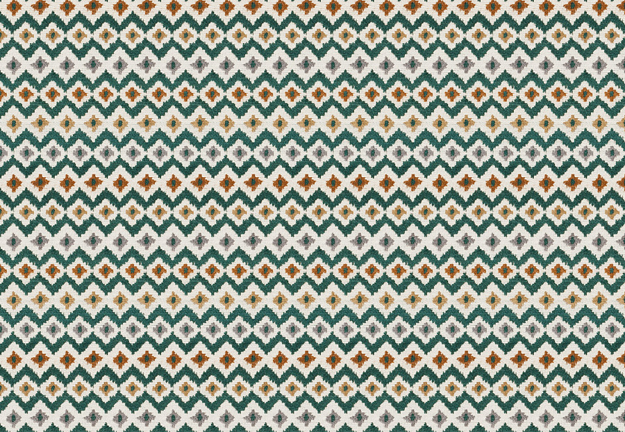 Ткань Fabricut Color Studio Vol.VIII Peacock Monogram/Peacock