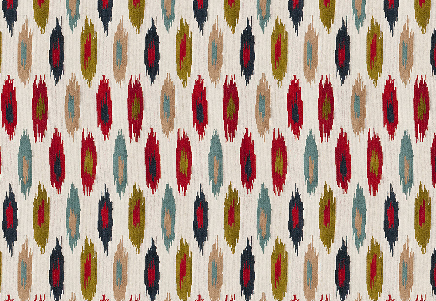 Ткань Fabricut Color Studio Vol.VIII Vermillion Artifact/Navajo