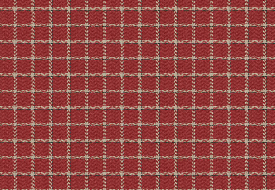 Ткань Fabricut Color Studio Vol.VIII Vermillion Campaign plaid/Vermillion