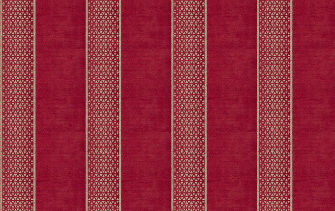Американская ткань Fabricut, коллекция Color Studio Vol.VIII Vermillion, артикул Trove stripe/Cardinal