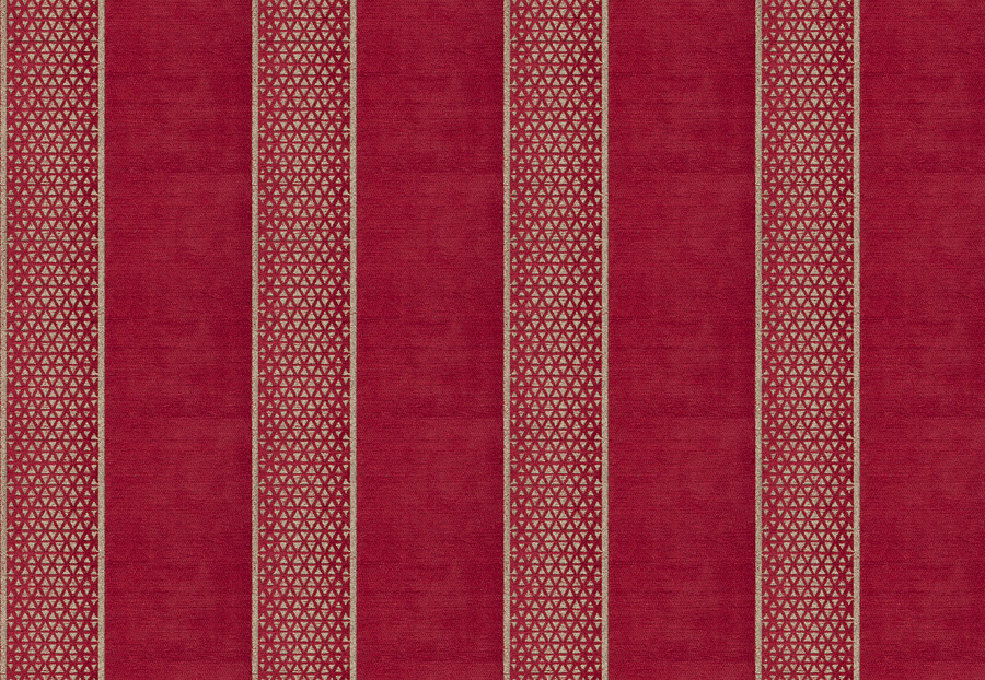 Ткань Fabricut Color Studio Vol.VIII Vermillion Trove stripe/Cardinal