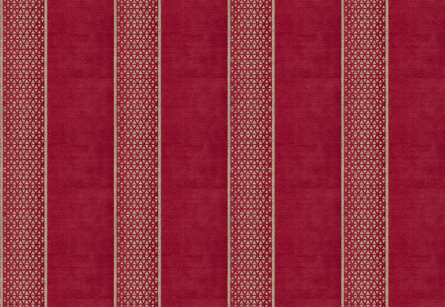 Ткань Fabricut Color Studio Vol.VIII Vermillion Trove stripe/Cardinal