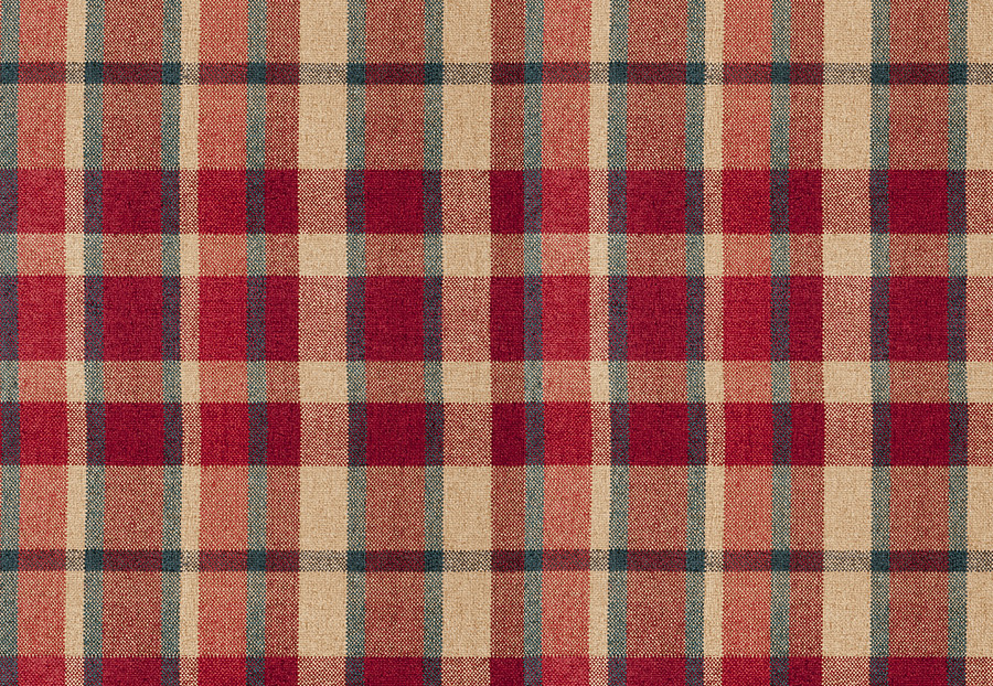 Ткань Fabricut Color Studio Vol.VIII Vermillion Calais plaid/Redwood