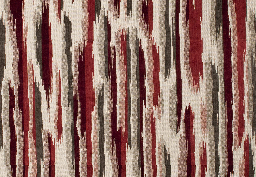 Ткань Fabricut Color Studio Vol.VIII Vermillion Parquet Stripe/Redwood