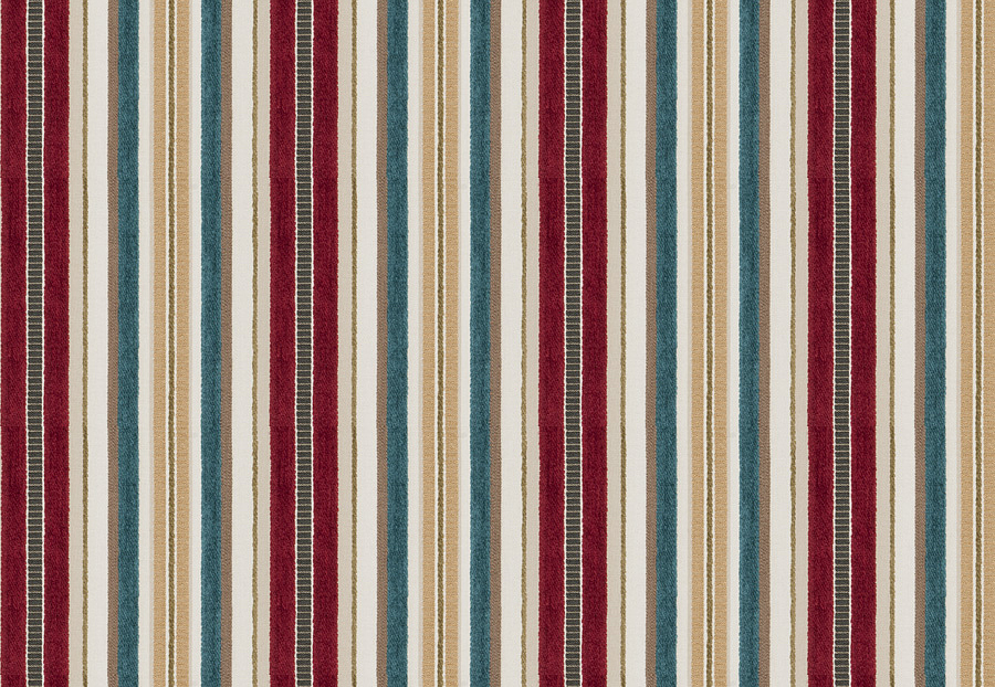 Ткань Fabricut Color Studio Vol.VIII Vermillion Parlor stripe/Crimson