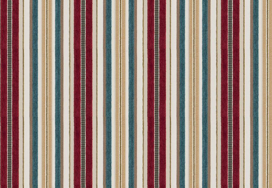 Ткань Fabricut Color Studio Vol.VIII Vermillion Parlor stripe/Crimson