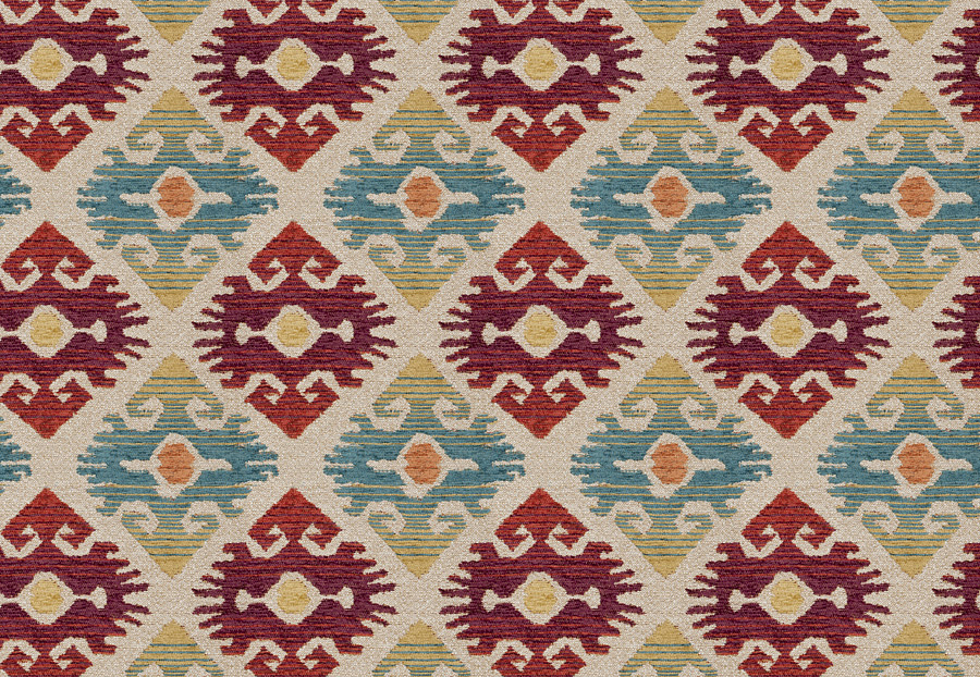 Ткань Fabricut Color Studio Vol.VIII Vermillion Far and wide/Carmine