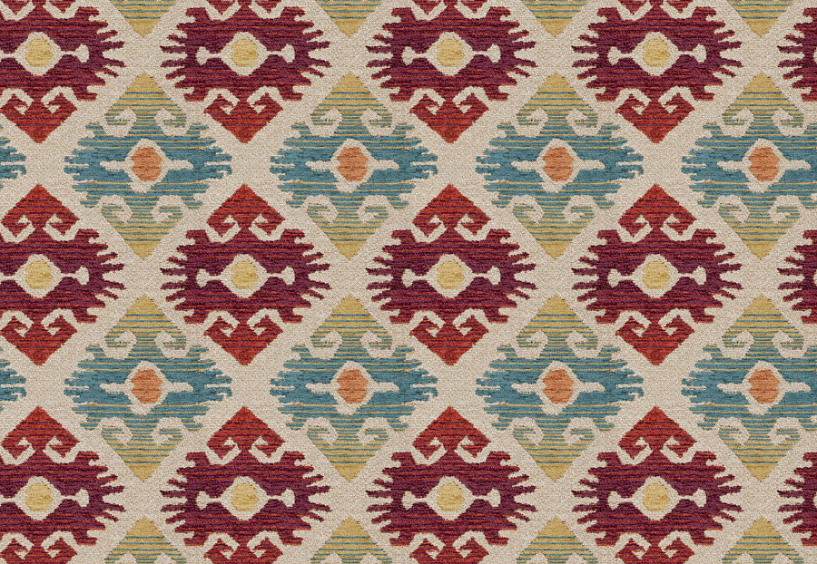 Ткань Fabricut Color Studio Vol.VIII Vermillion Far and wide/Carmine