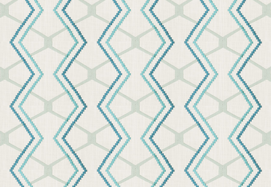 Ткань Fabricut Expressions Vol.V Aqua Madtom/Seaglass