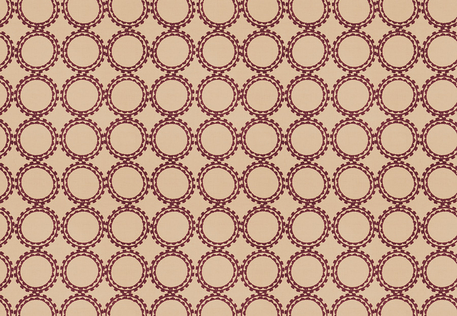 Ткань Fabricut Isabelle Borchgrave Mulberry Circle Suzani/Mulberry
