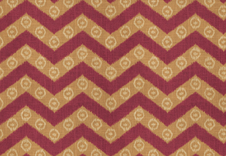 Ткань Fabricut Isabelle Borchgrave Mulberry Chevron kimono/Mulberry