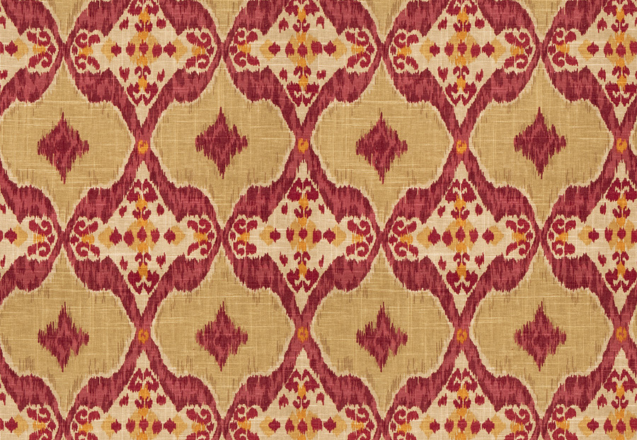 Ткань Fabricut Isabelle Borchgrave Mulberry Nomadic/Mulberry