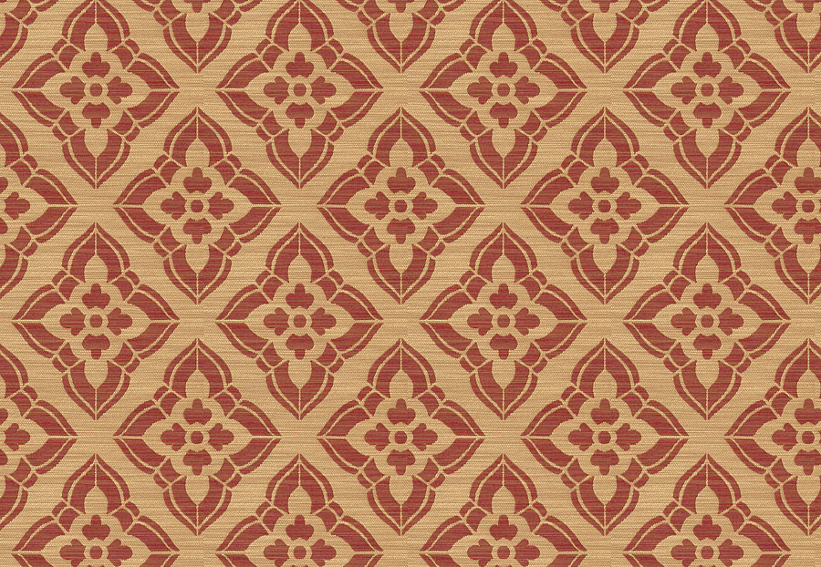 Ткань Fabricut Isabelle Borchgrave Mulberry Stucco diamond/Merlot