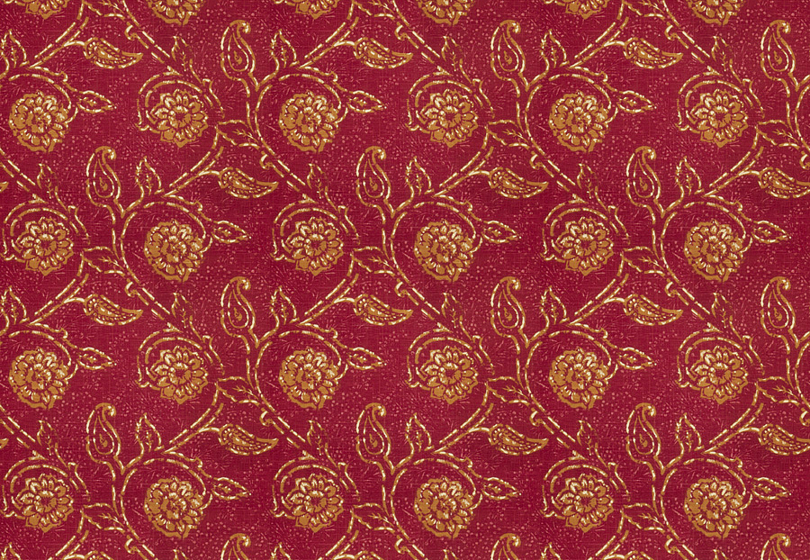Ткань Fabricut Isabelle Borchgrave Mulberry Gala floral/Mulberry