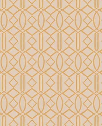 Ткань Fabricut Isabelle De Borchgrave-Color Canyon Egyptian lattice/Gold