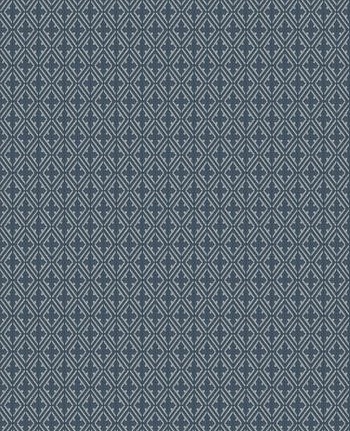 Ткань Fabricut Isabelle De Borchgrave-Color Ocean Sablon/Indigo