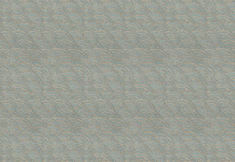 Ткань Fabricut Isabelle De Borchgrave-Color Ocean Current/Ocean sparcle