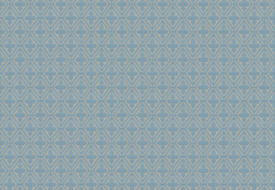 Ткань Fabricut Isabelle De Borchgrave-Color Ocean Sablon/Turquoise