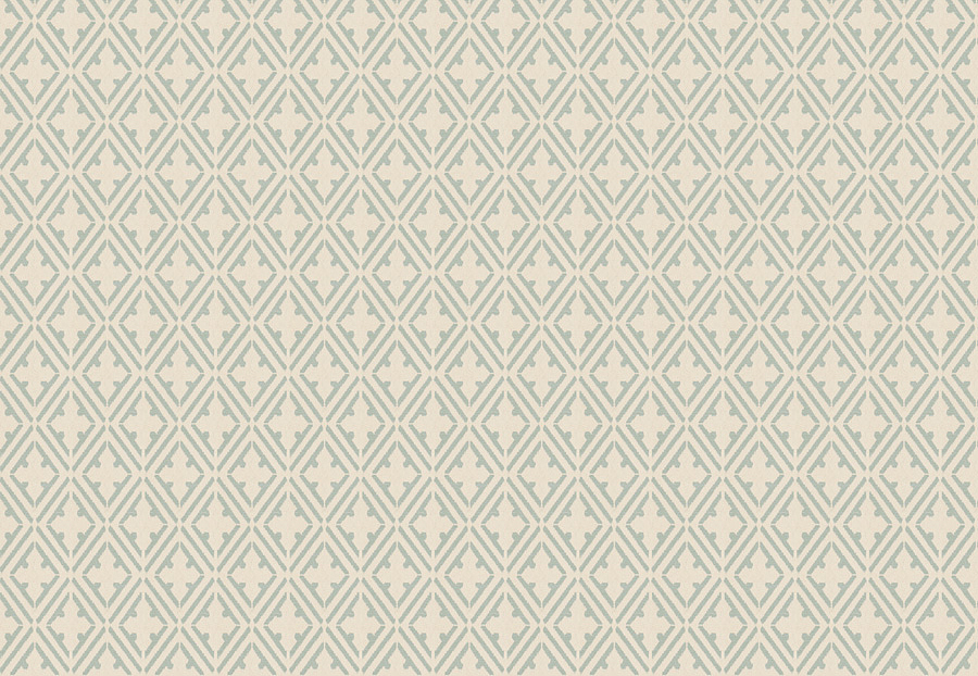 Ткань Fabricut Isabelle De Borchgrave-Color Ocean Sablon/Mist