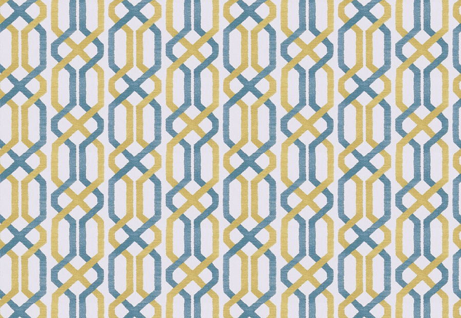 Ткань Fabricut Modern Nuances Blue Wave Lumineers/Peacock