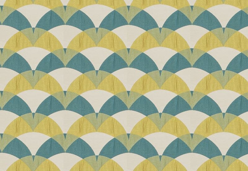 Ткань Fabricut Modern Nuances Blue Wave Incubus/Teal