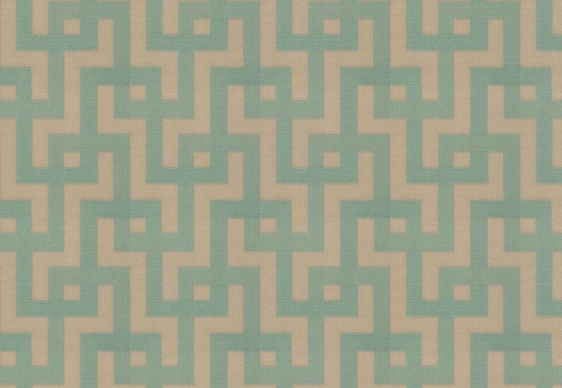 Ткань Fabricut Modern Nuances Blue Wave Clarity interlock/Peacock