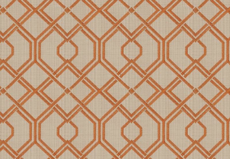 Ткань Fabricut Modern Nuances Lacquer Marley/Tangerine