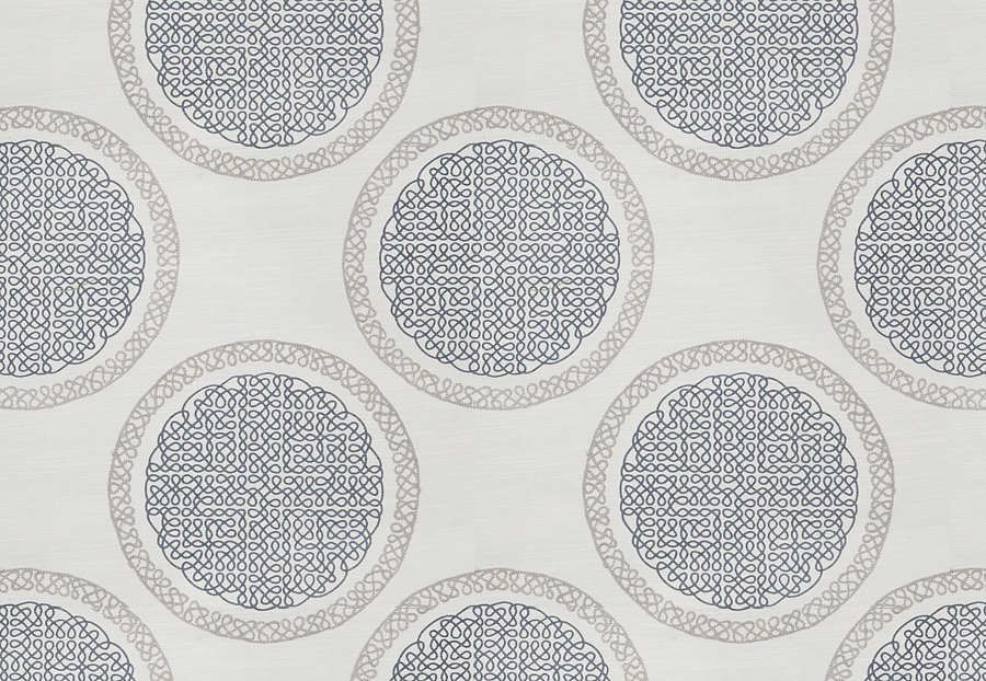 Ткань Fabricut Modern Nuances Vol.II Charcoal Norva Medallion/Slate