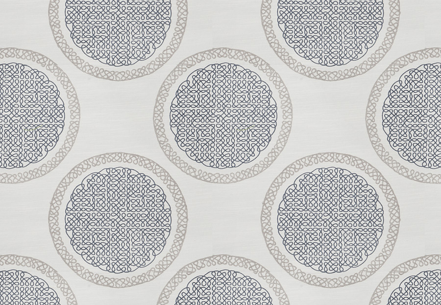 Ткань Fabricut Modern Nuances Vol.II Charcoal Norva Medallion/Slate