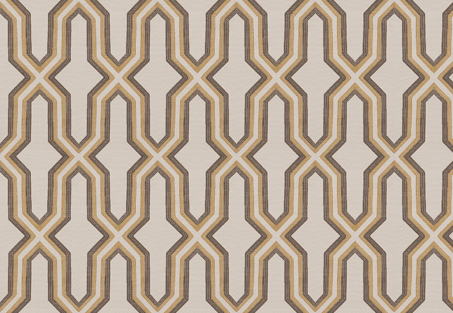 Ткань Fabricut Modern Nuances Vol.II Sesame Sasquatch geo/Gold