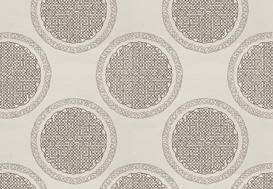 Ткань Fabricut Modern Nuances Vol.II Sesame Norva Medallion/Mink