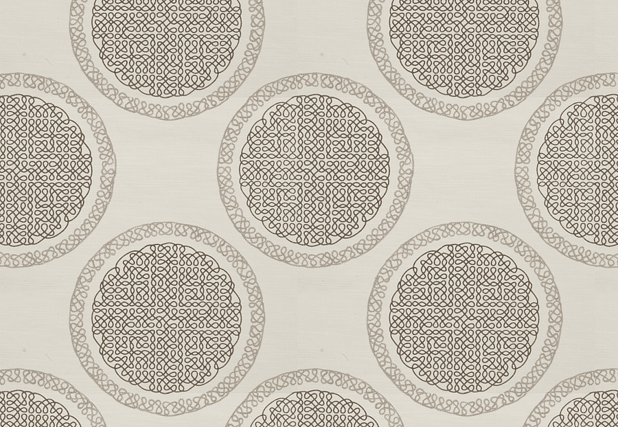 Ткань Fabricut Modern Nuances Vol.II Sesame Norva Medallion/Mink