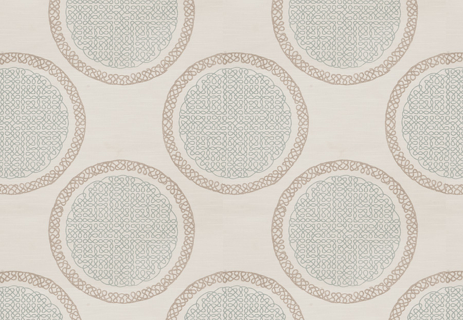Ткань Fabricut Modern Nuances Vol.II Tide Norva Medallion/Surf