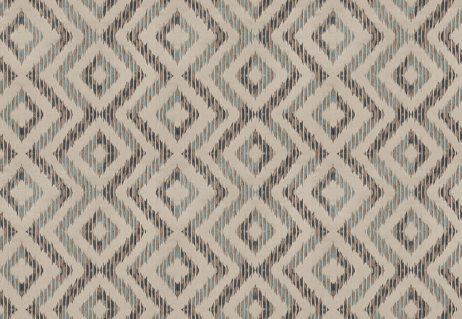 Ткань Fabricut Silk Nuances Lapis Lauter ikat/Indigo