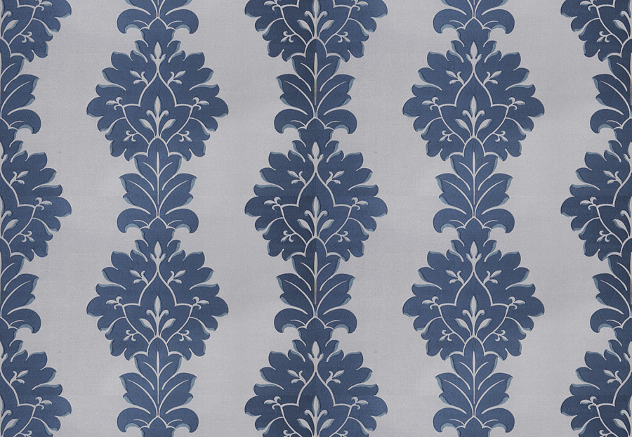 Ткань Fabricut Silk Nuances Lapis Vergara Damask/Navy