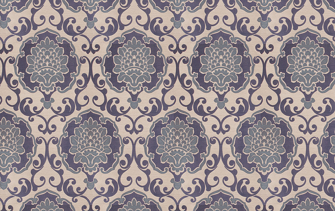 Американская ткань Fabricut, коллекция Silk Nuances Lapis, артикул Shatner/Cobalt