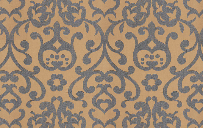 Американская ткань Fabricut, коллекция Silk Nuances Lapis, артикул Emeril/Delft